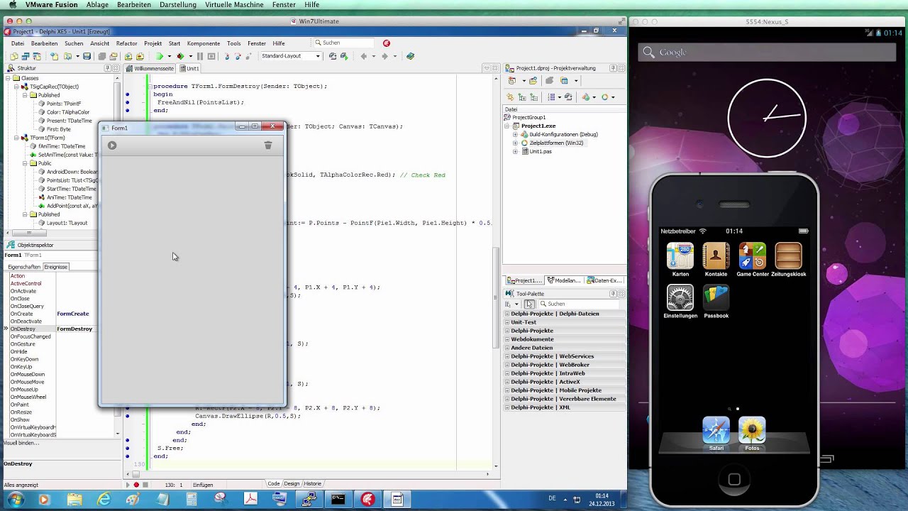 Tutorial: Paint (Part 1) in Firemonkey XE5 (Delphi XE5) on Win, iOS and Android