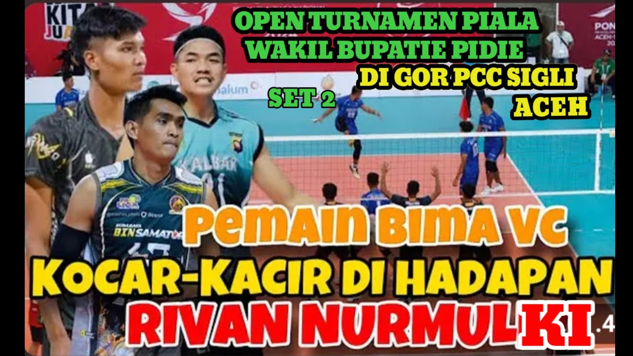 OPEN TURNAMEN BOLA VOLI DI GOR PCC  SIGLI ACEH PENUH PEMAIN PROLIGA 