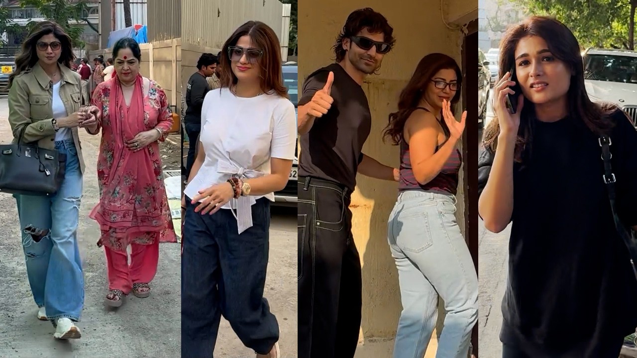 Shilpa Shetty With Mom And Sister Spotted At Juhu | Gurmeet Choudhary With Debina Bonnerjee