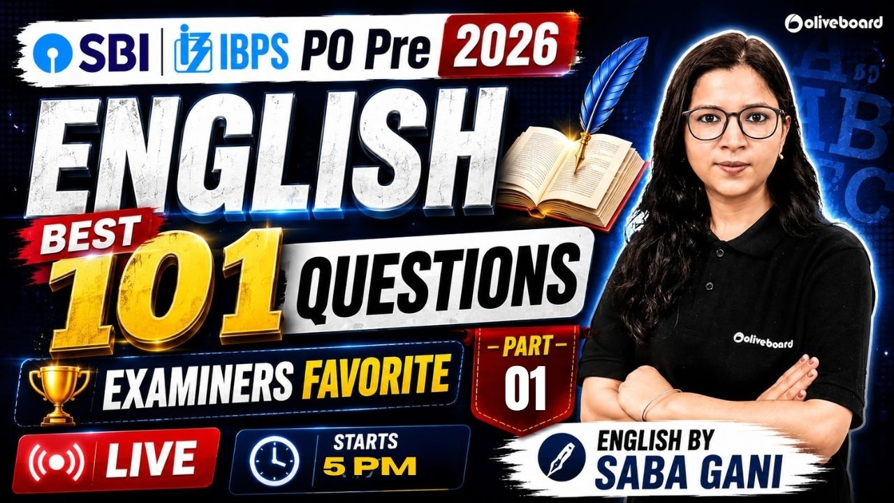 SBI PO & IBPS PO 2026 | English | Best 101 Questions | Examiner's Favourite | Part 1/4 | Oliveboard