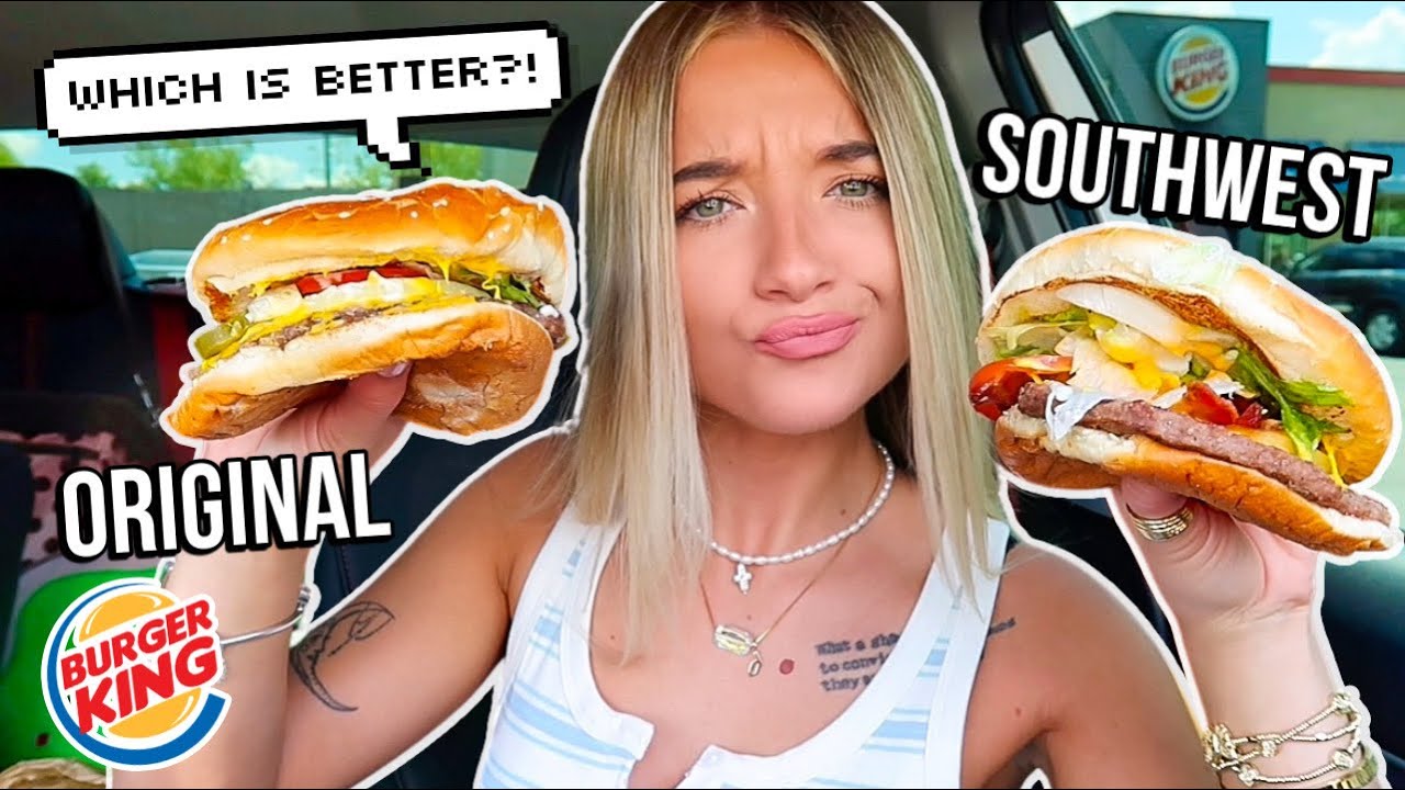 Eating Burger King NEW Southwest Bacon Whopper 🍔🤤 Burger King Mukbang! Better than the Original?!