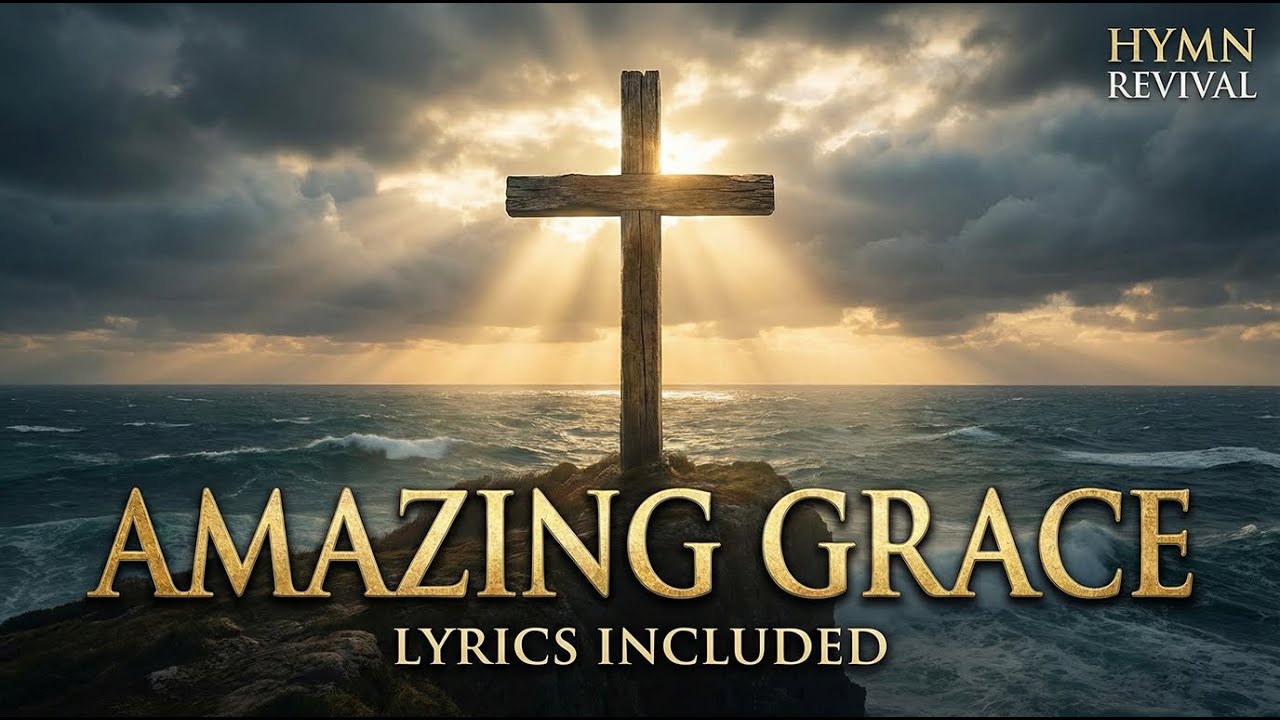Amazing Grace with lyrics ( Christian Hymn )