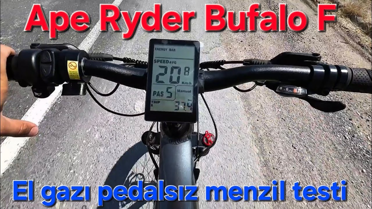 Ape Ryder Bufalo F el gazı testi. Pedalsız kaç km gider?