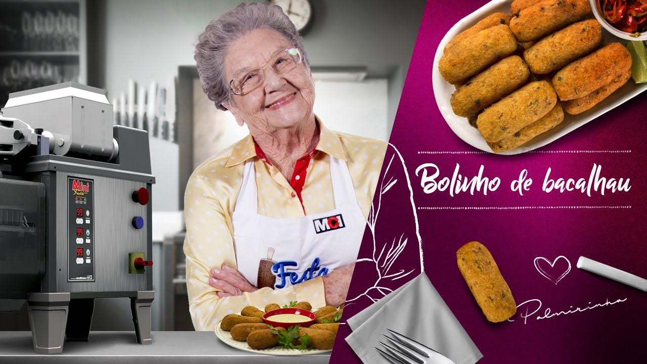 Bolinho de Bacalhau da Palmirinha com as Máquinas da MCI | FESTA NA COZINHA #17
