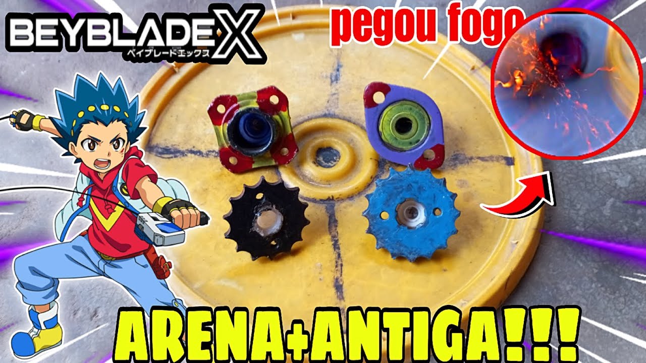 BATALHA NOSTALGICA, Botei as BEYBLADES na Arena+Antiga do CANAL!!!!