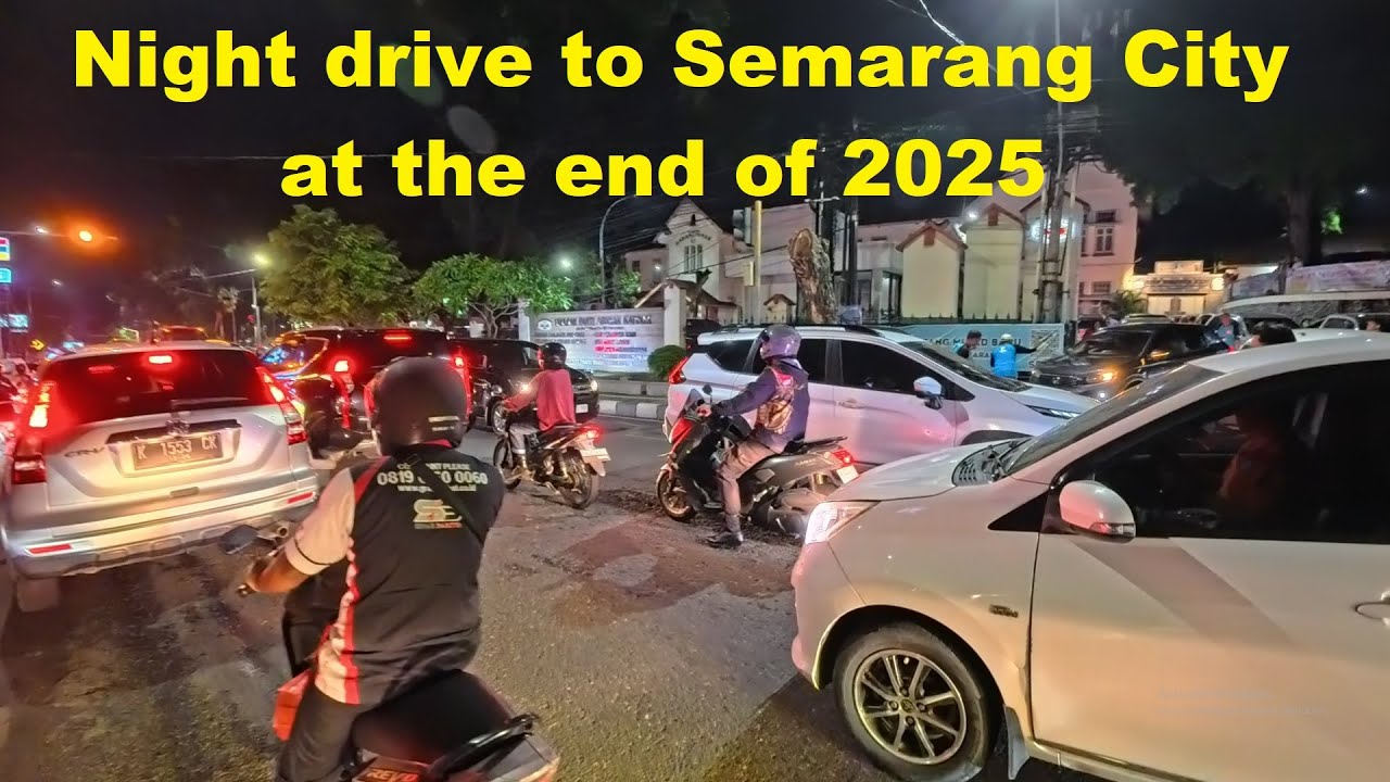 4K~ Night drive to Semarang City at the end of 2025