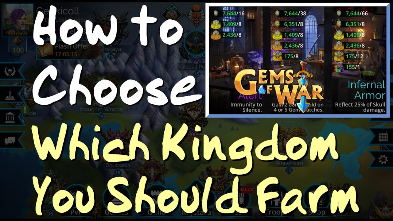 Gems of War - How to Choose Which Kingdom to Farm for Vault Events, Traitstones and More!