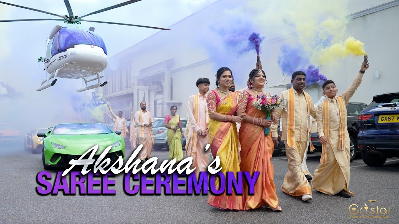 Akshana | SAREE CEREMONY | Crystal Events And Management