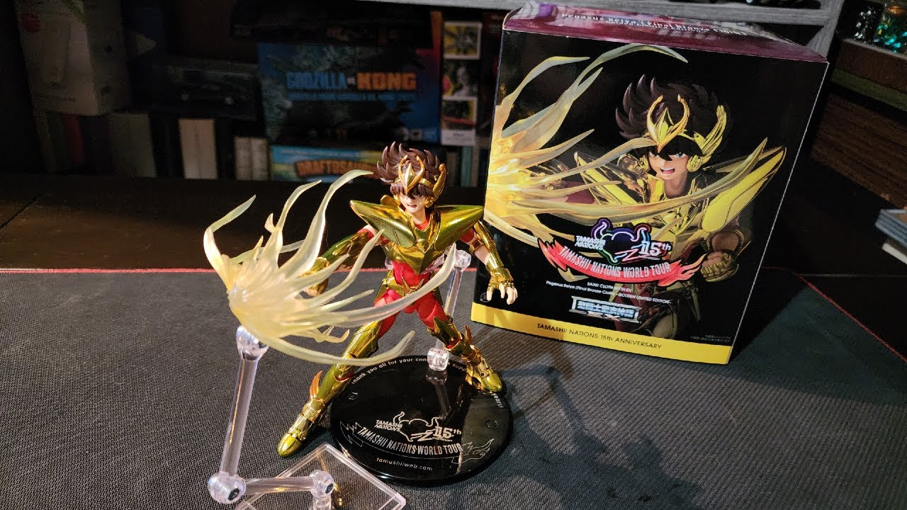 Seiya de Pegaso Myth Cloth Ex Final Bronze Cloth Golden Limited Edition Review Español TNWT Mexico