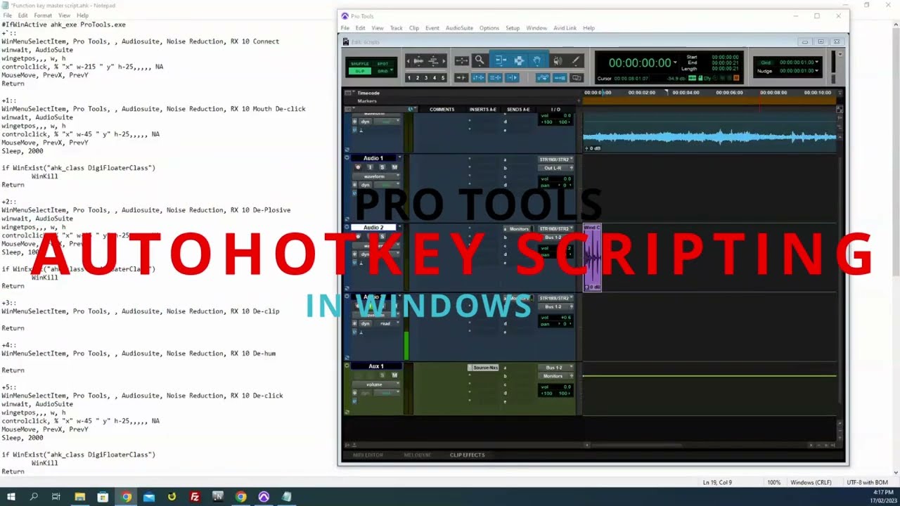 Pro Tools and Autohotkeys - basic scripting