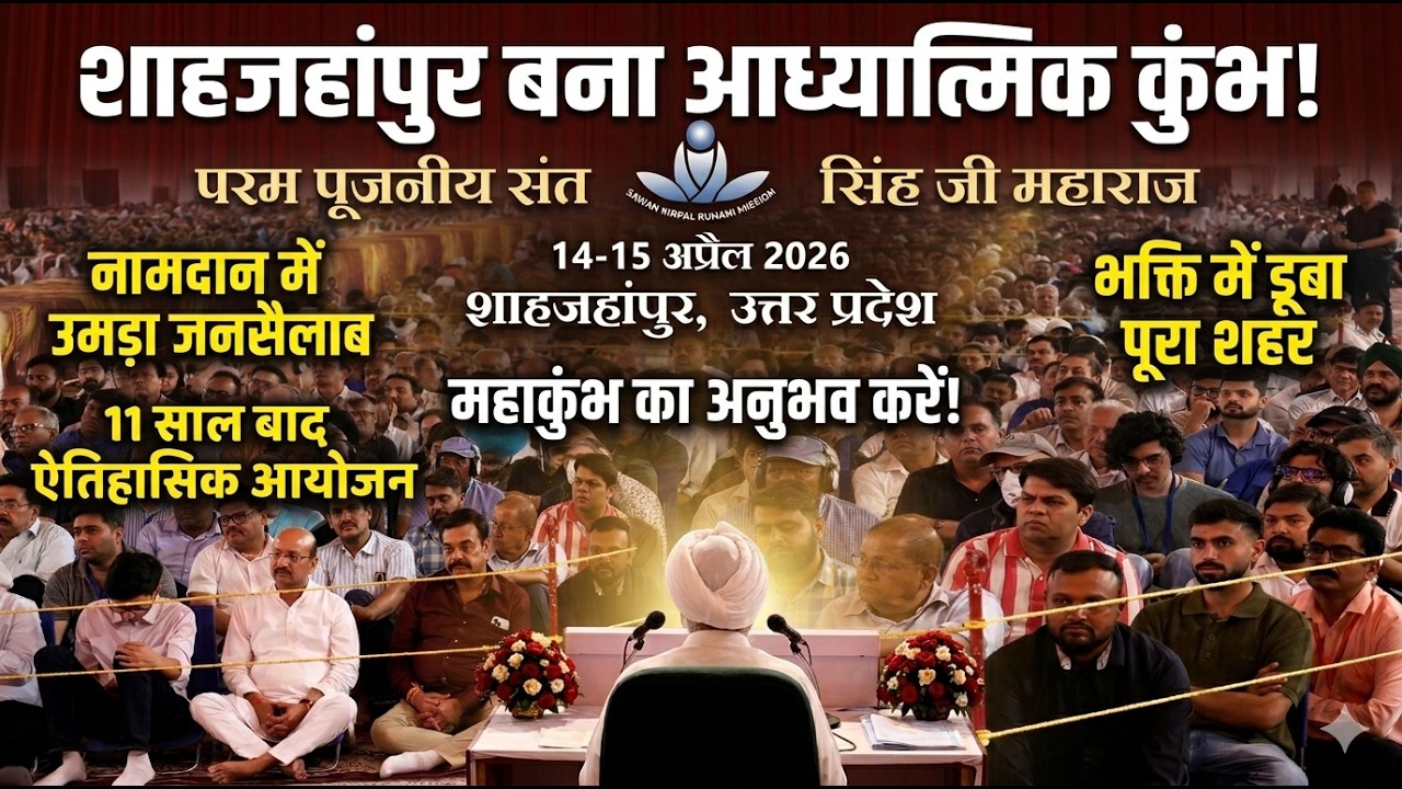 शाहजहांपुर बना आध्यात्मिक कुंभ | संत राजिंदर सिंह जी के सत्संग में उमड़ा जनसैलाब
