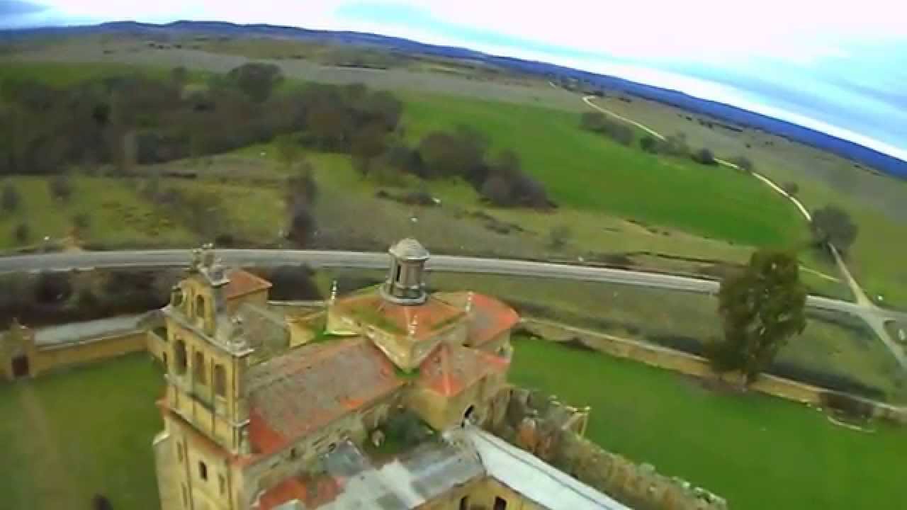 vuelo sobre monasterio de la caridad ciudad rodrigo