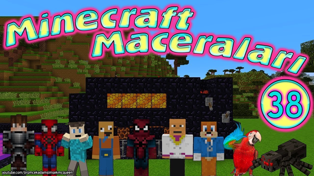 Minecraft Maceraları 38 Örümcek Bebek Örümcek Adam ve Tırıvıdankusu Havaya Uçurdu