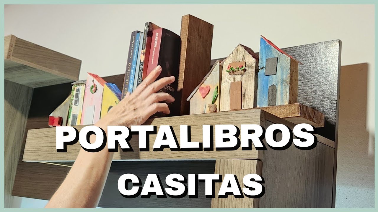 Como Hacer PORTALIBROS 📚con sobrante de madera/regalar vender decorar tu hogar