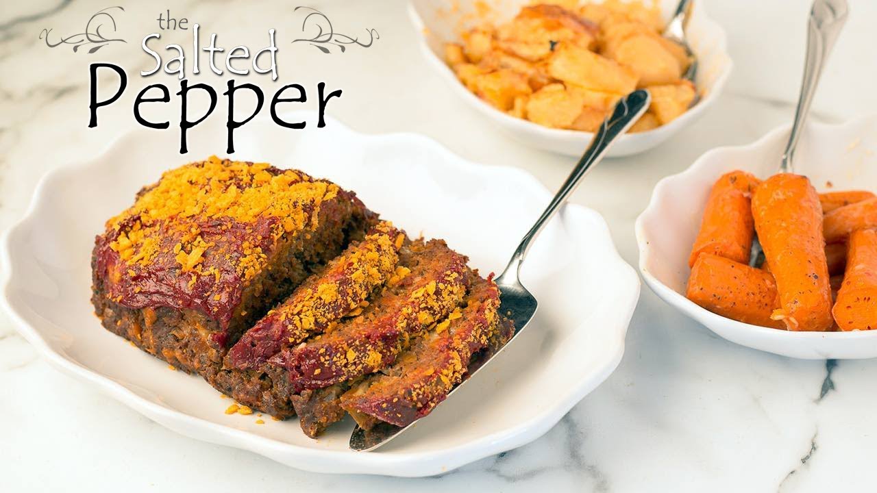 Cheesy Meatloaf in the Ninja Foodi with Carrots & Potatoes