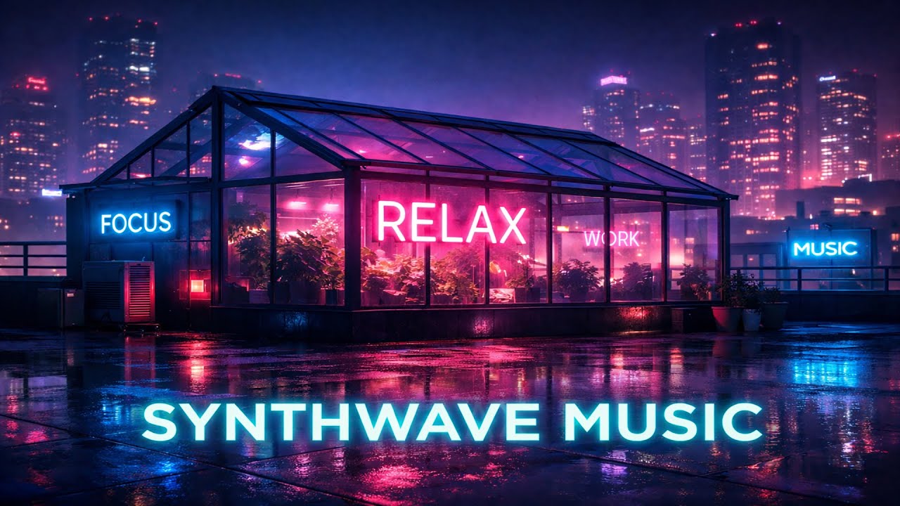 Calm Synthwave for Deep Focus & Relaxation | Ambient City Glow Music