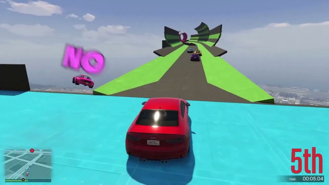 Byze terrorising his friends in GTA 5
