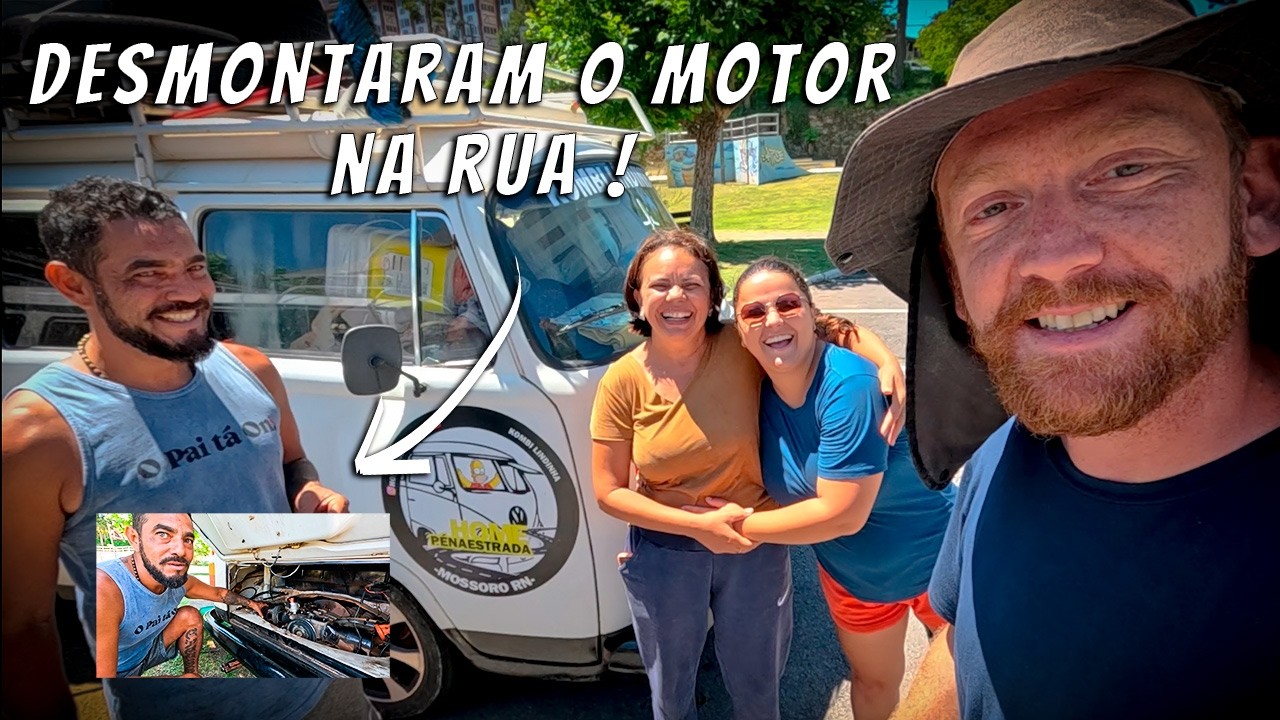 MORANDO NA KOMBI&hellip;COM O MOTOR DESMONTADO 😱