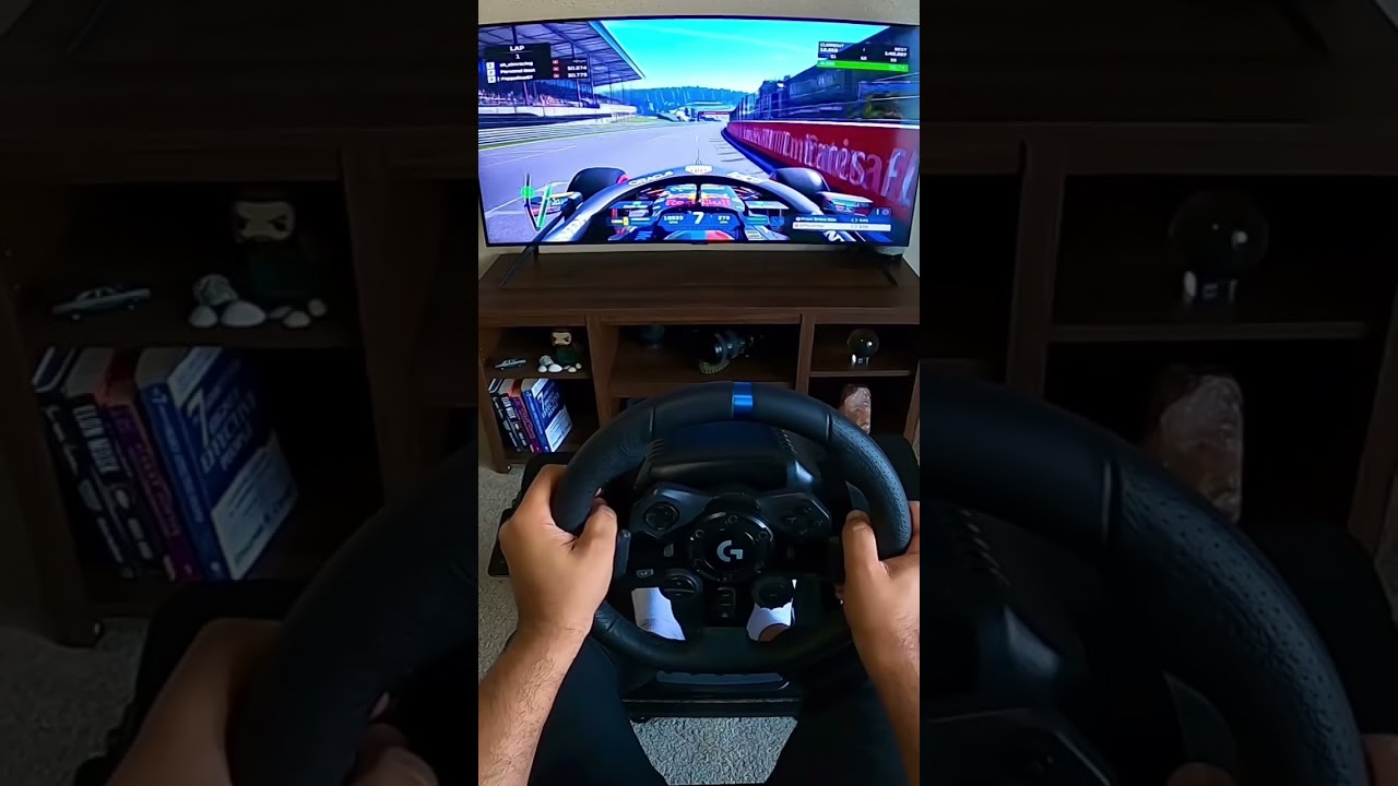 F1 Crash at SPA - POV camera - Logitech g923 - F1 2021 game play.