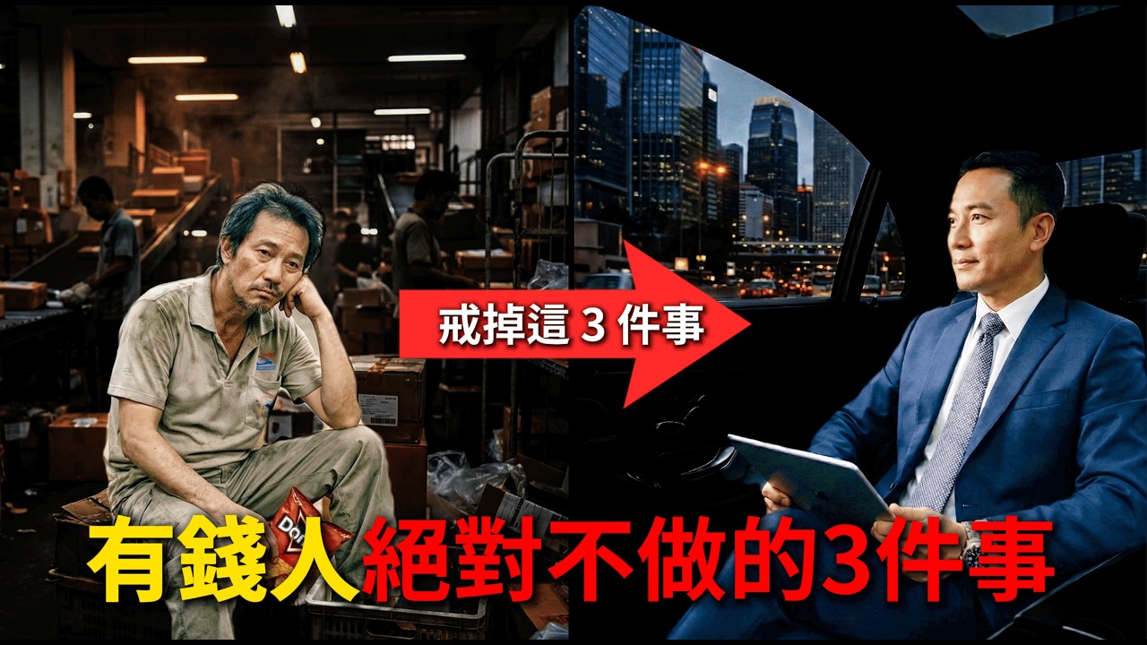 維持貧窮的 3 個底層習慣｜只要戒掉一個，人生就開始反轉