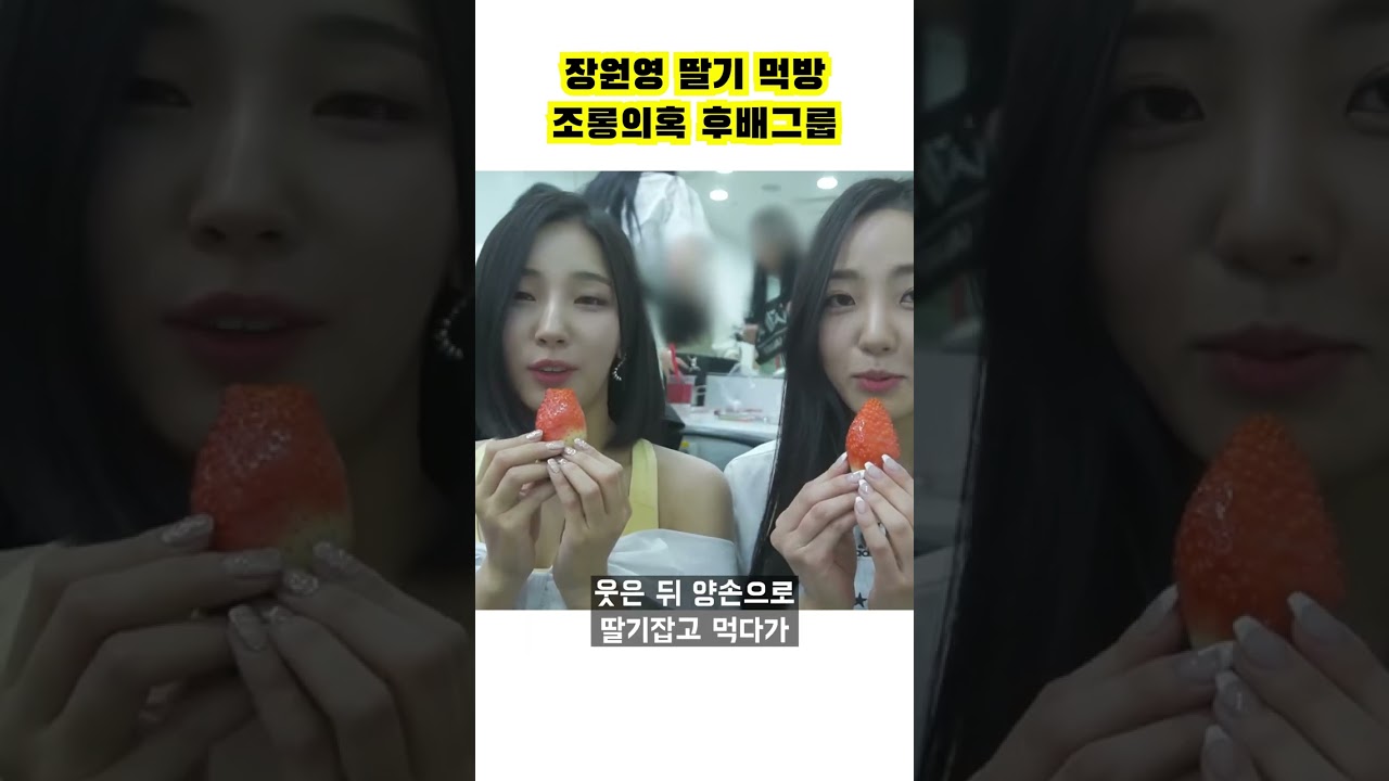 장원영 딸기먹방 조롱의혹 후배 걸그룹 #shorts