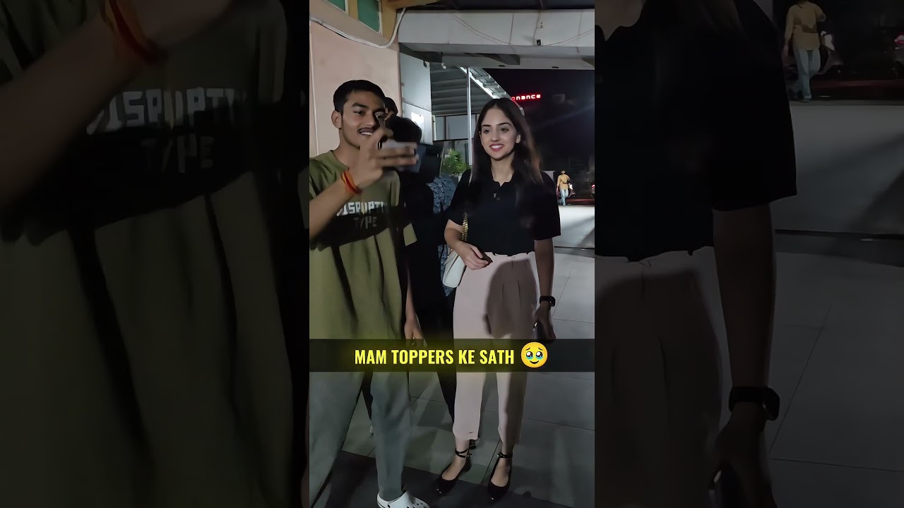 Topper Ke Sath Mam 🥹 #unacademyjee#iitjee#jeeadvanced#jeemain#jeeaspirants#unacademyindia