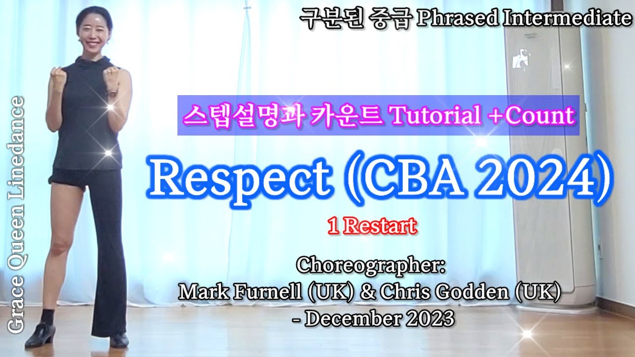 Respect (CBA 2024)/Linedance/Tutorial/Phrased Intermediate/Chor: Mark Furnell (UK)& Chris Godden(UK)