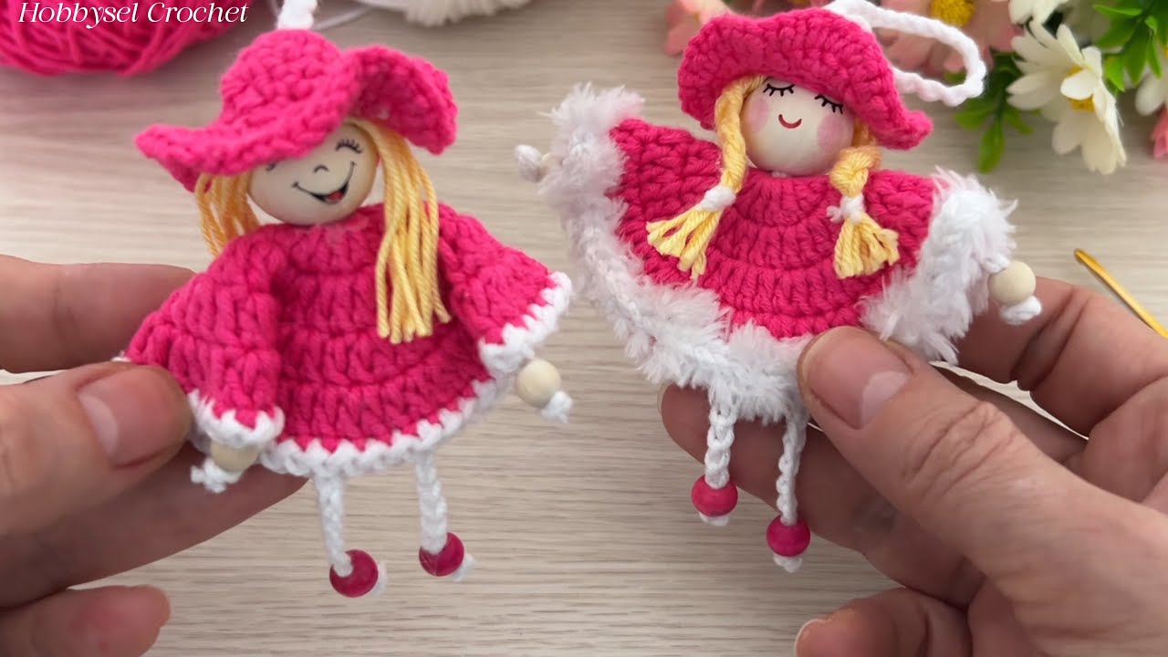 The Cutest Gift Idea: Mini Crochet Doll Keychain