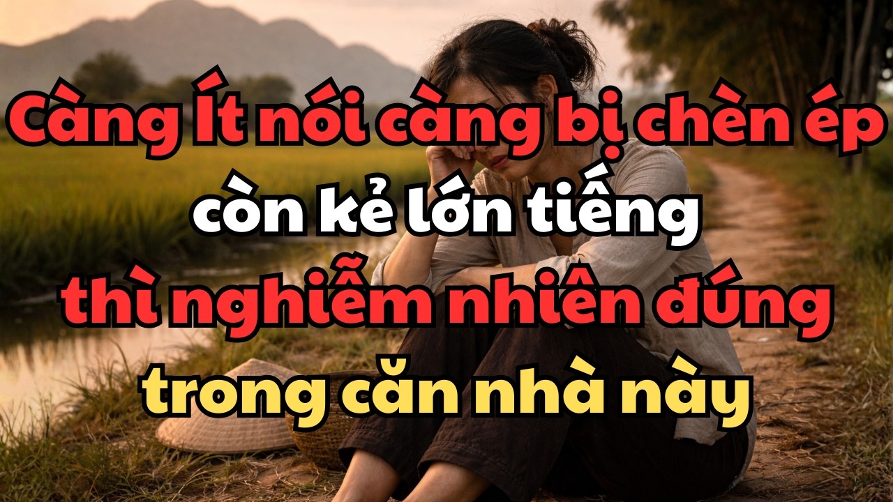 Càng Ít nói càng bị chèn ép còn kẻ lớn tiếng thì nghiễm nhiên đúng trong căn nhà này