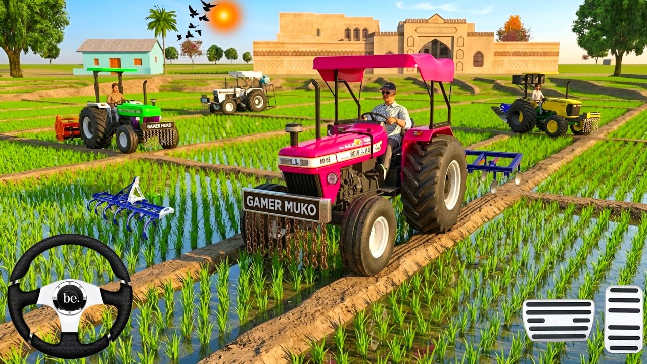 NEW HOLLAND 🚜 // SONALIKA 🚜 // JOHN DEERE 🚜 // SWARAJ 🚜 // TRACTOR , FROM FARMING 🌾🌿 3D GAM 