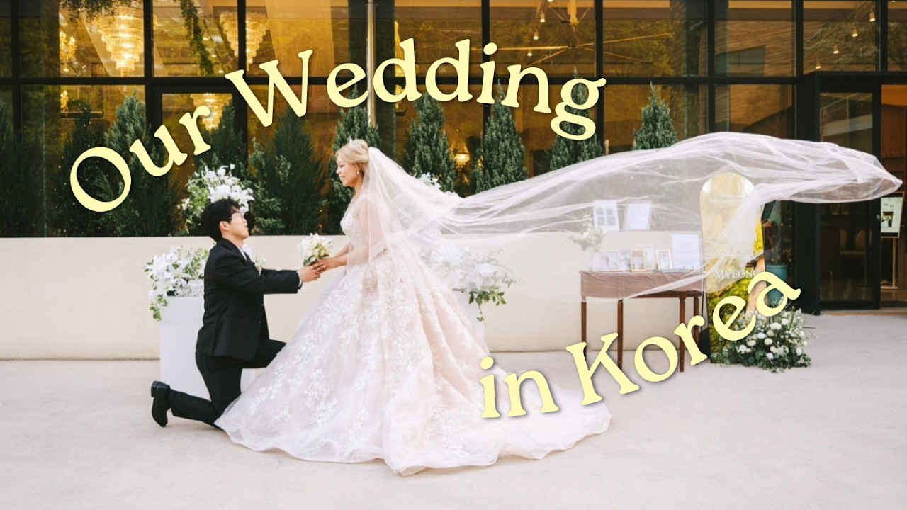 Our Wedding Day 👰🏽&zwj;♀️🤵🏻 getting married in Korea, international couple