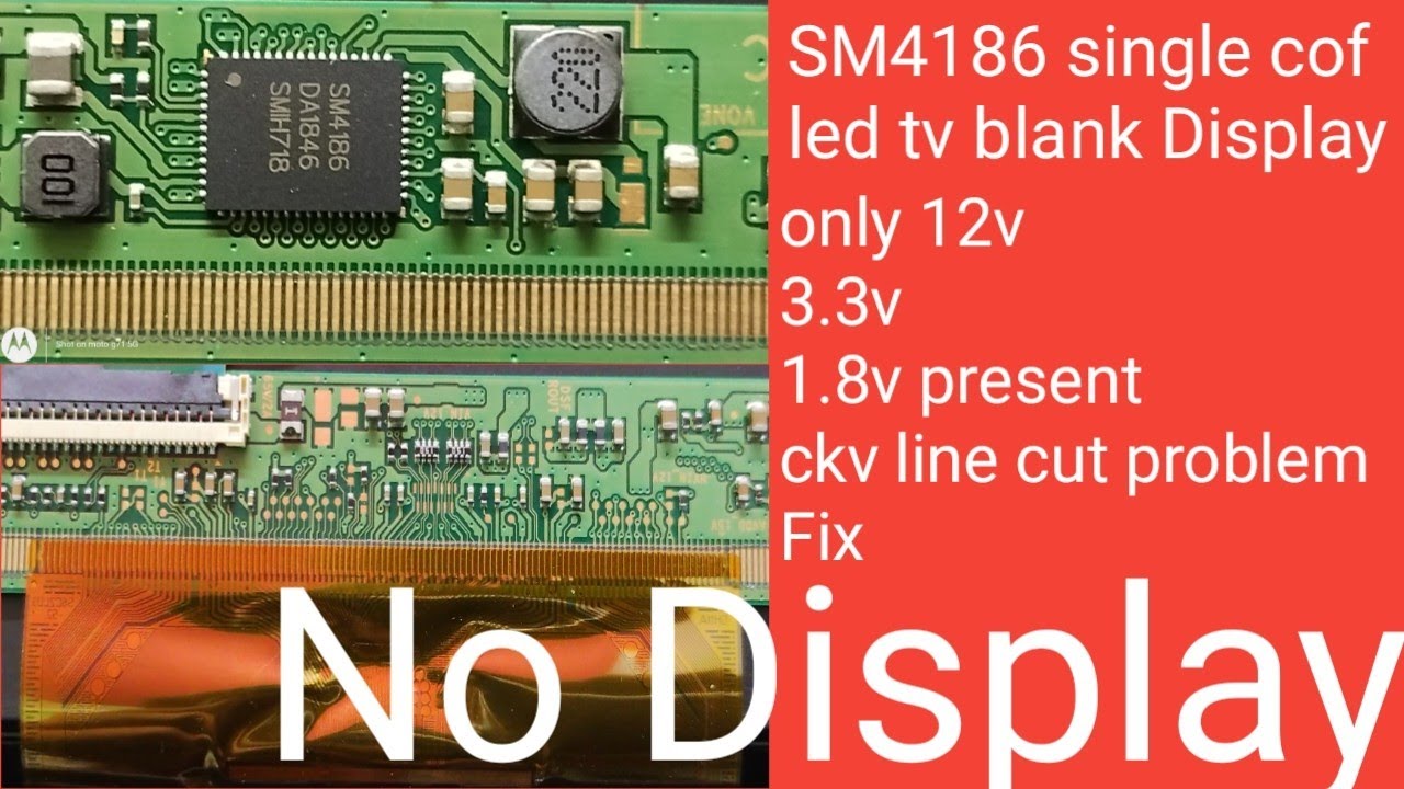 32 inch LED TV screen picture problem but Backlight is OK | LSC320AN10-H03 Panel Repair