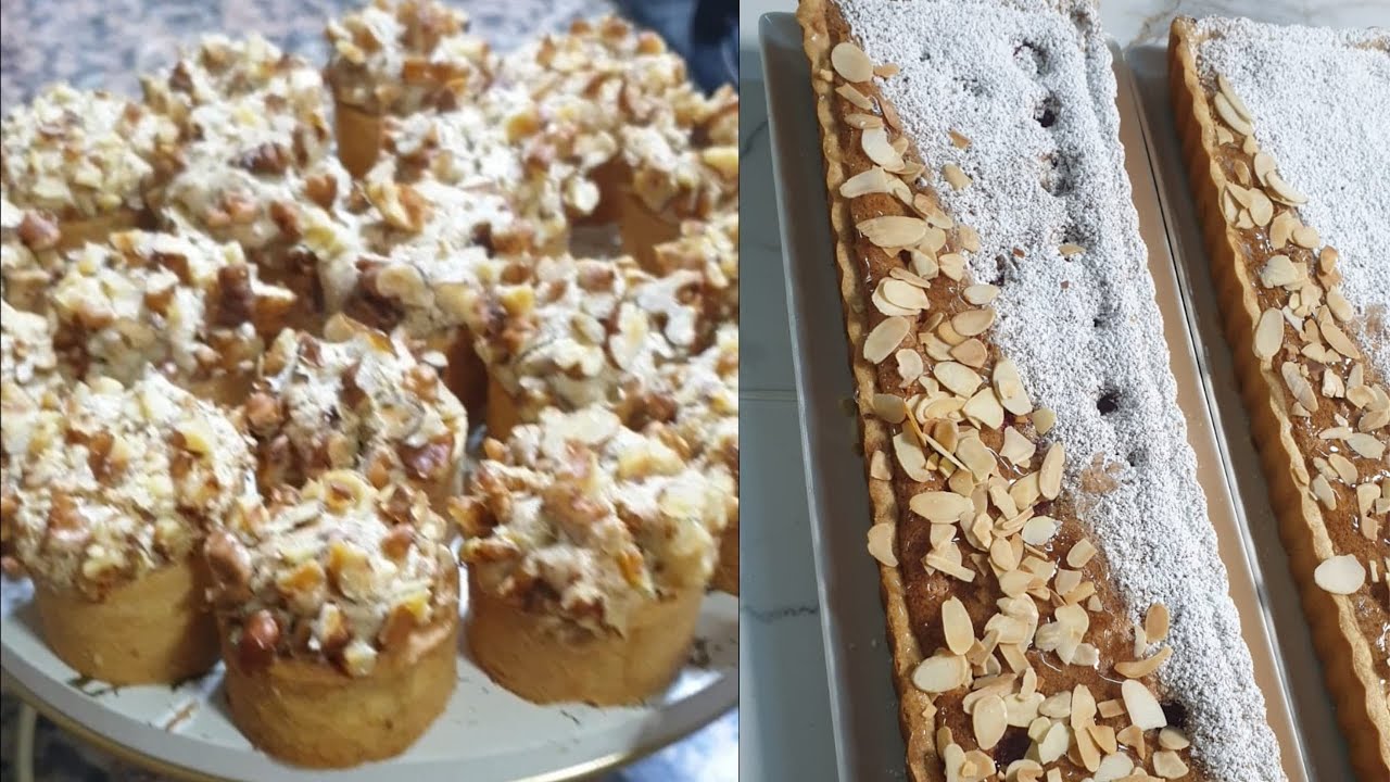 ميني طارت بالمرانك الكركاع  وكريم الحامض  وطارت  بكريم اللوز والفواكه الحمراء  اليك سيدتي الفاضلة 👌🏻