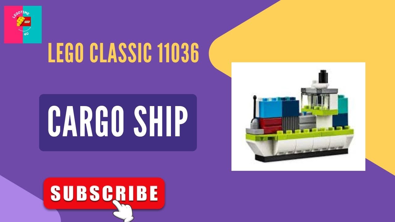 How to build LEGO Classic 11036 Cargo Ship,,,,,,