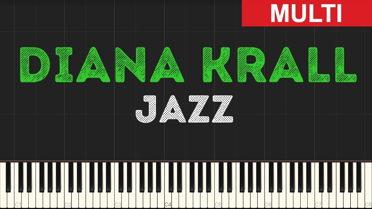 Jazz - Diana Krall (Instrumental Tutorial) [Synthesia]