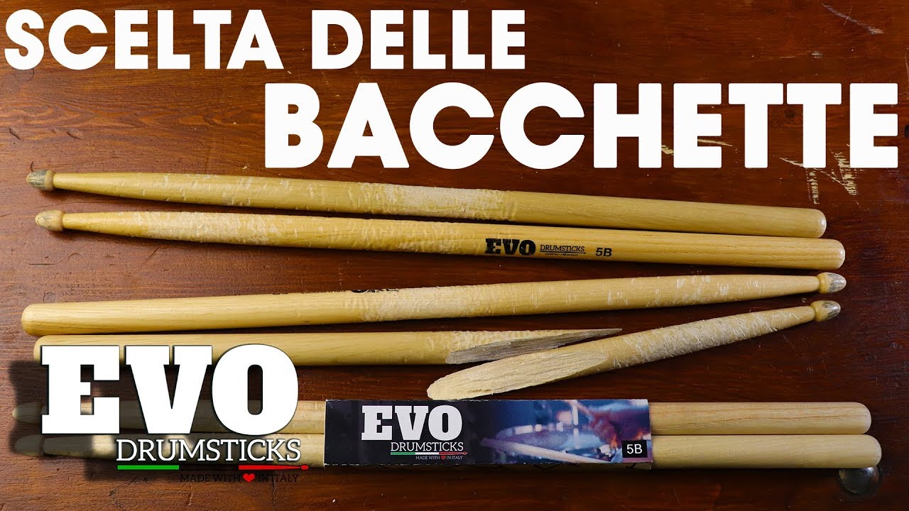 Bacchette: Sceglile con cura e RISPARMIA dei soldi! (Recensione EVO Drumsticks)