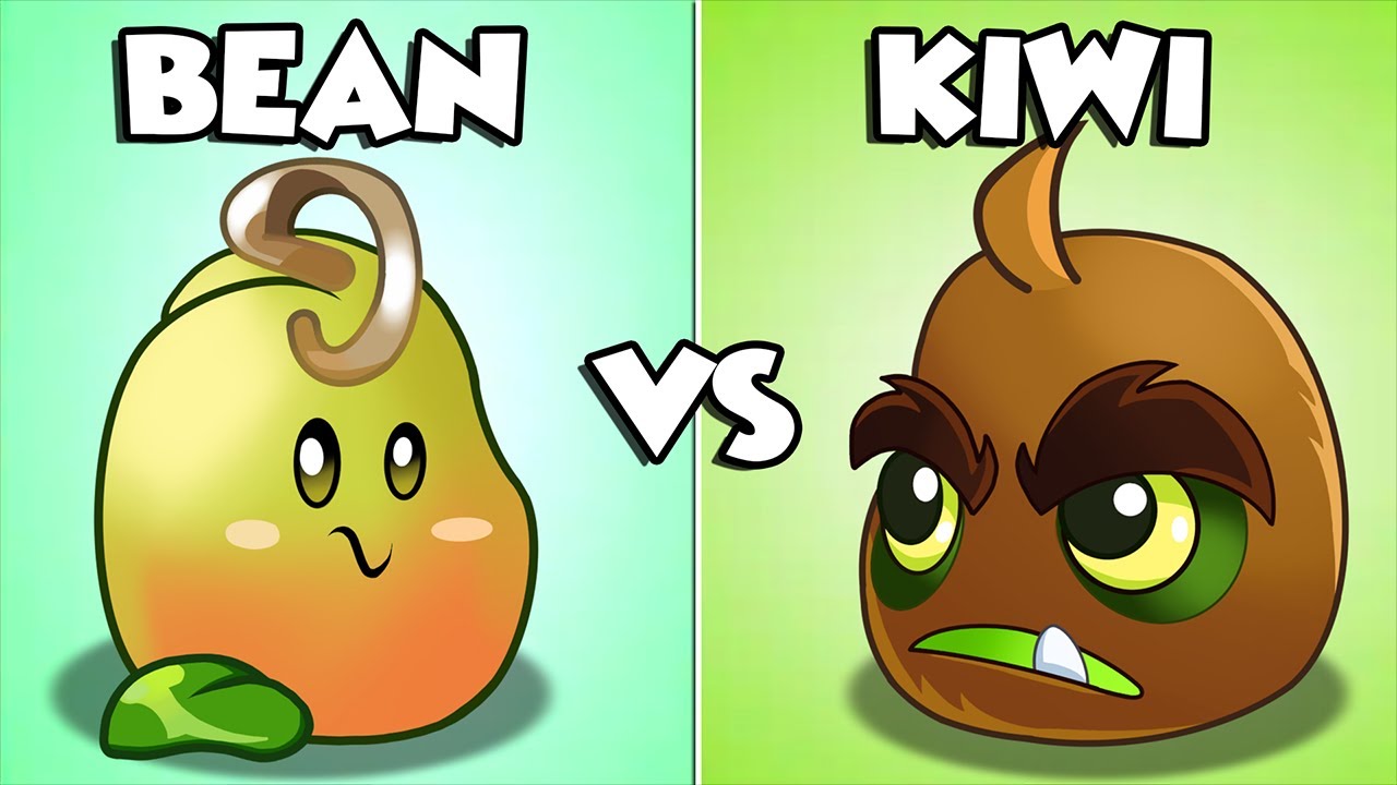 Plants Vs Zombies 2 Bean Sprout vs Kiwibeast