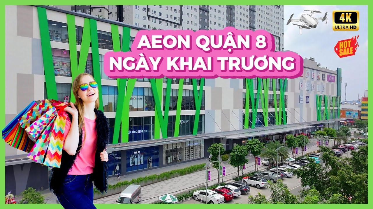 Đông Khách Đến Aeon Parc Mall Quận 8 Ngày Đầu Mở Bán Nhiều Khuyến Mãi ( Video 4k )