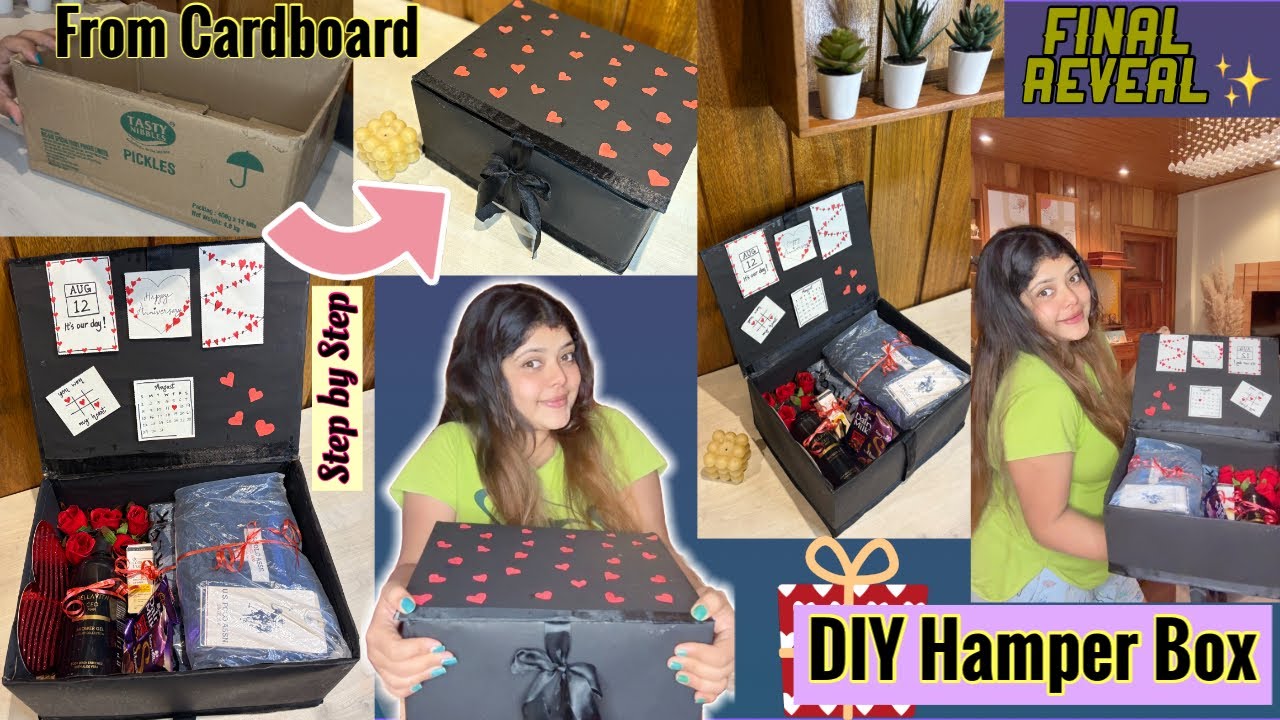 DIY Anniversary Gift Hamper 💝 Made from Scratch 🎁 #GiftIdeas #DIYHampers #AnniversaryGift #viral