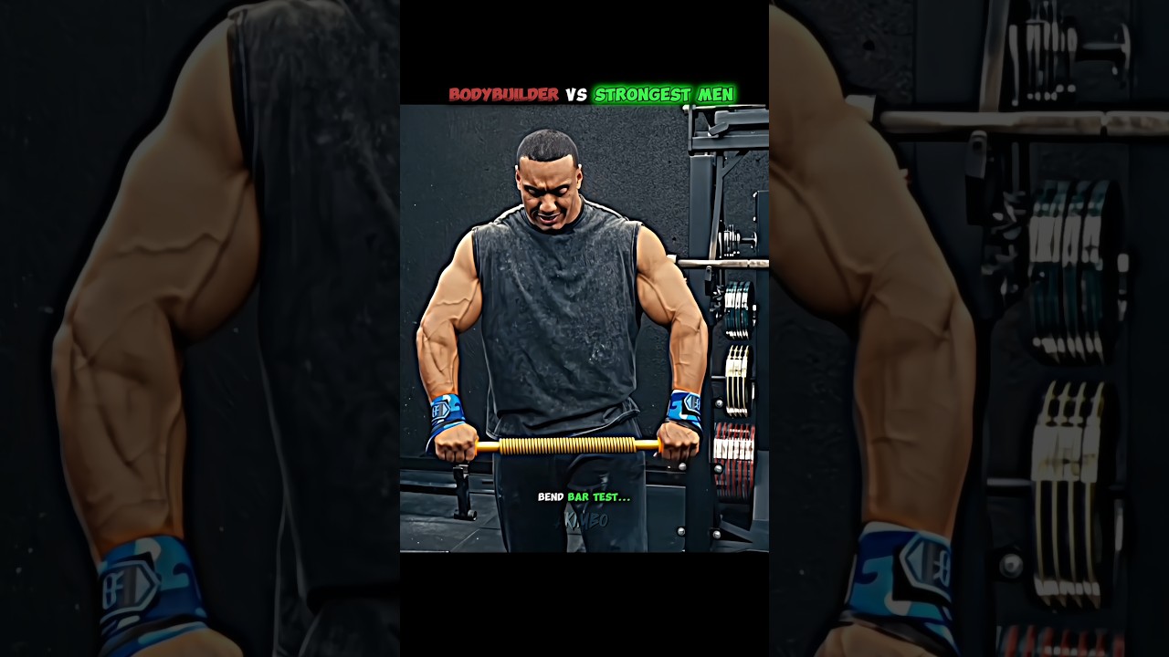 😱BODYBUILDER VS STRONGEST MEN BEND BAR TEST 🔥