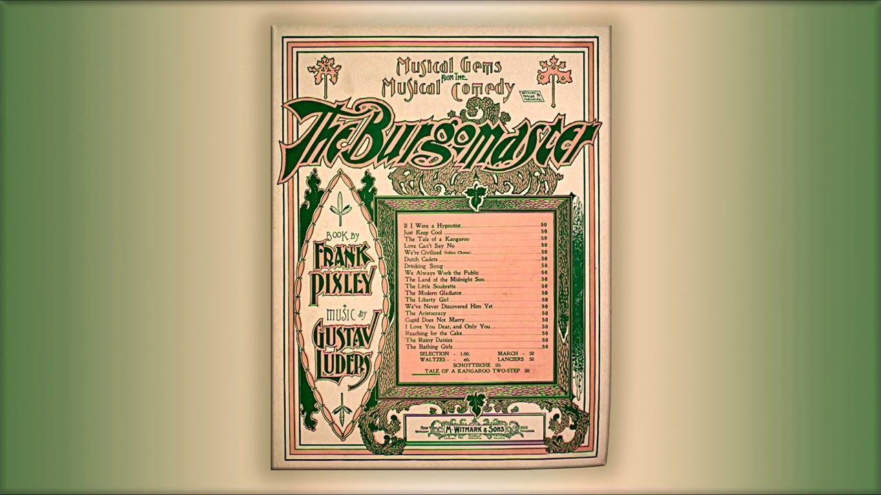 The Tale of the Kangaroo** -  Gustav Luders - RagTime - Midi - Piano - 1900