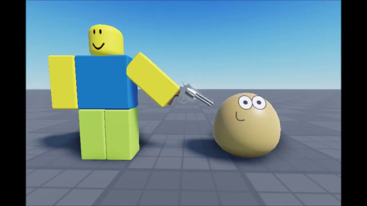 Como matar a tu pou (pero en roblox y feo xd)