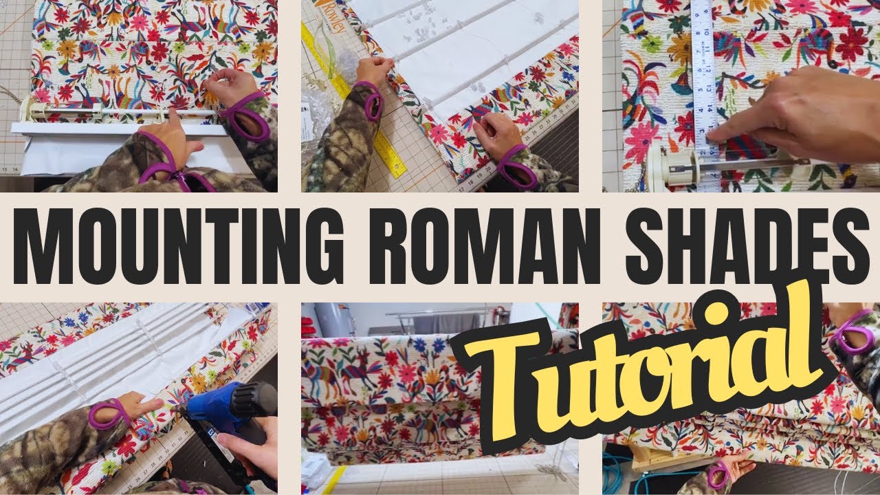 How to Mount Knife Pleat ROMAN SHADES (Part 3) - Tutorial