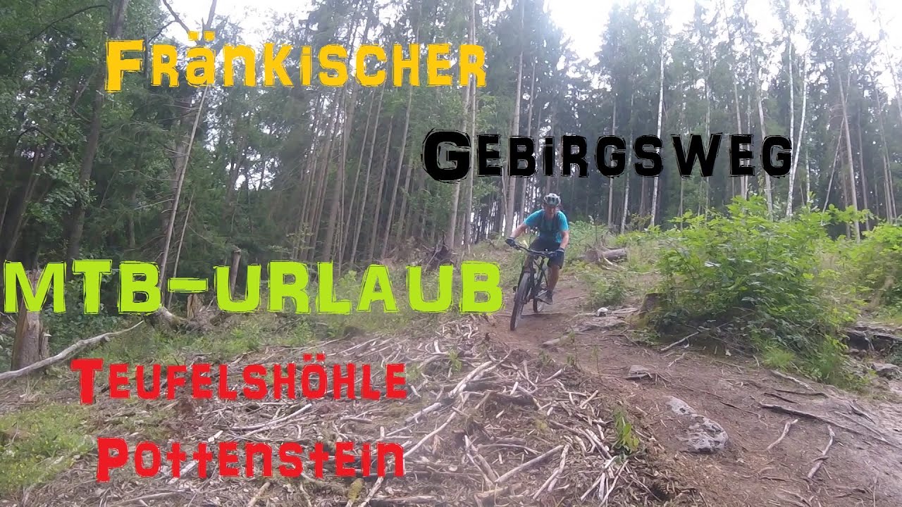 MTB Fränkischer Gebirgsweg|Teufelshöhle Pottenstein|Fahrradurlaub in Franken