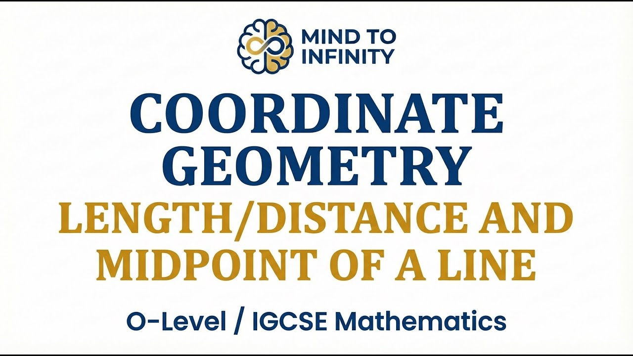 Cambridge O-Level/IGCSE (4024/0580) Mathematics: Coordinate Geometry: Length/Distance and Midpoint.