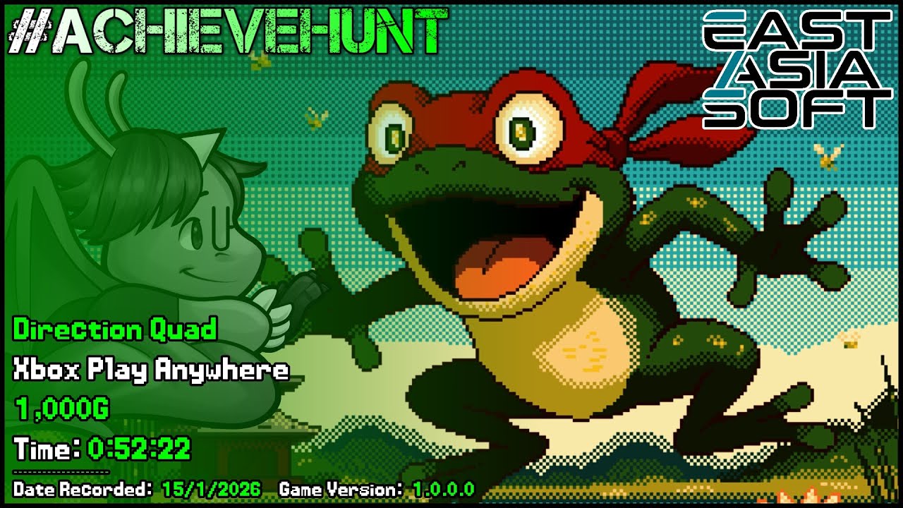 #AchieveHunt - Direction Quad (Xbox Play Anywhere) - 1,000G in 52m 22s!