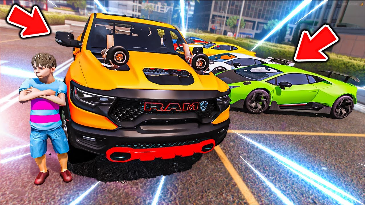 اهداه اقوى سيارة معدلة تيربو تنافس المتسابقين !! || GTA V