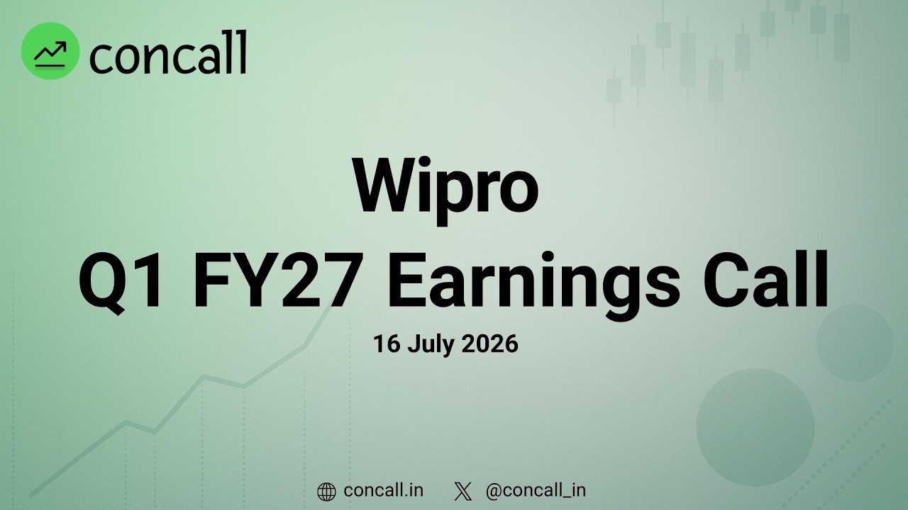 Wipro Q1 FY27 Earnings Conference Call | Concall.in