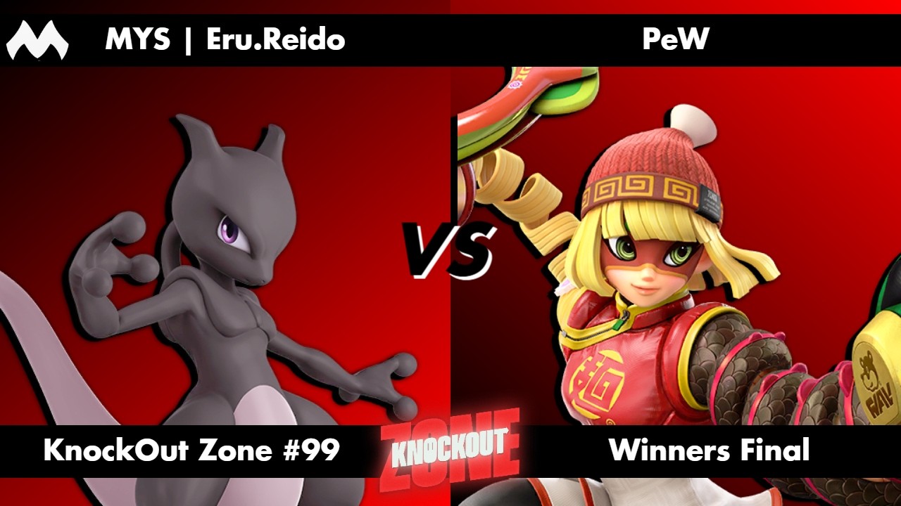 KnockOut Zone #99 - SSBU Winners Final - Eru.Reido (Mewtwo) vs PeW (Min Min)