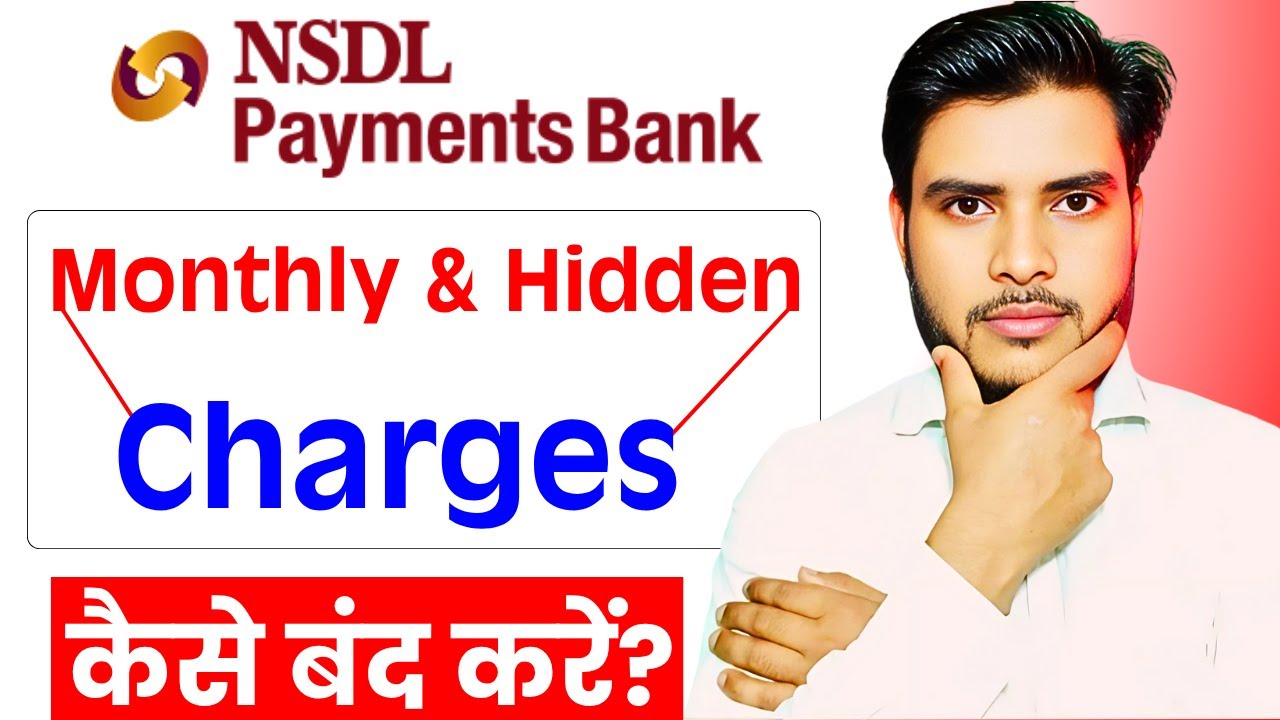 Nsdl payment bank monthly service charge| Nsdl payment bank new charges| nsdl payment bank gst cut